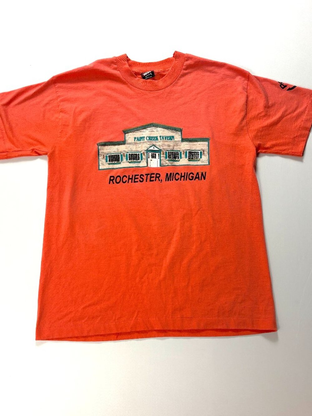 Vintage Paint Creek Tavern Rochester MI T Shirt Pink M/L Downtown Yacht Club USA